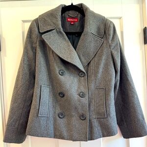 Merona grey pea coat size medium